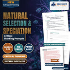 Natural Selection & Speciation Critical Thinking Prompts cover