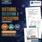 Natural Selection & Speciation Guided Notes cover