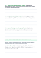Natural Selection & Speciation Phenomena-Based Lesson: The Broken Ring: Ensatina Salamanders and the Fluid Boundaries of Speciation Student Response Sheet sample page