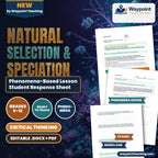 Natural Selection & Speciation Phenomena-Based Lesson: The Broken Ring: Ensatina Salamanders and the Fluid Boundaries of Speciation Student Response Sheet cover