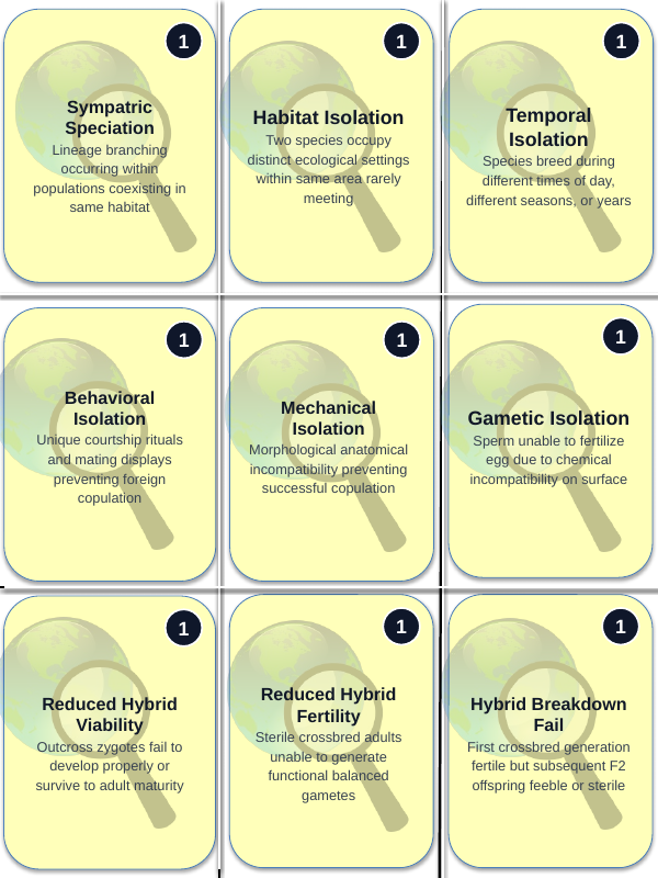 Natural Selection & Speciation Trivia Board Game sample page