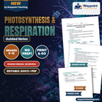 Photosynthesis & Respiration Spanish Guided Notes cover