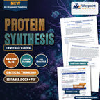 Protein Synthesis CER Task Cards cover