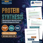 Protein Synthesis Phenomena-Based Lesson: The Molecular Riddle of Spider Dragline Silk: Stronger Than Steel, Tougher Than Kevlar Student Response Sheet cover