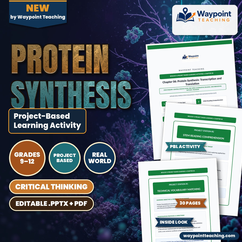Protein Synthesis Project-Based Learning Activity cover