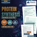 Protein Synthesis Substitute Lesson Plan cover