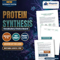 Protein Synthesis Vocabulary Choice Board cover