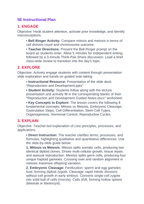 Reproduction & Development 5E Lesson Plan sample page