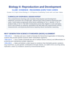 Reproduction & Development CER Task Cards sample page