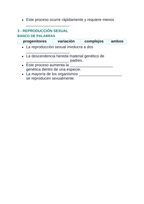 Reproduction & Development Spanish Guided Notes sample page