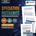 Speciation Mechanics: Allopatric vs Sympatric Divergence, Prezygotic/Postzygotic Isolation, and Adaptive Radiation CER Phenomena Worksheet cover