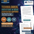 Technological Innovations in Ocean Acidification Buffering Reading Worksheet cover