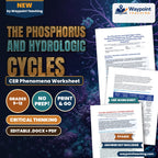 The Phosphorus and Hydrologic Cycles: Sedimentary Weathering, Runoff, Transpiration, and Limiting Nutrient Stoichiometry CER Phenomena Worksheet cover