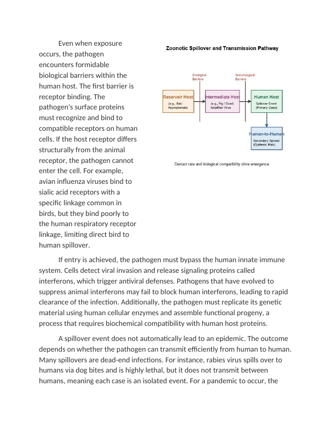 Zoonotic Spillovers and the Emergence of Novel Pathogens Reading Worksheet sample page