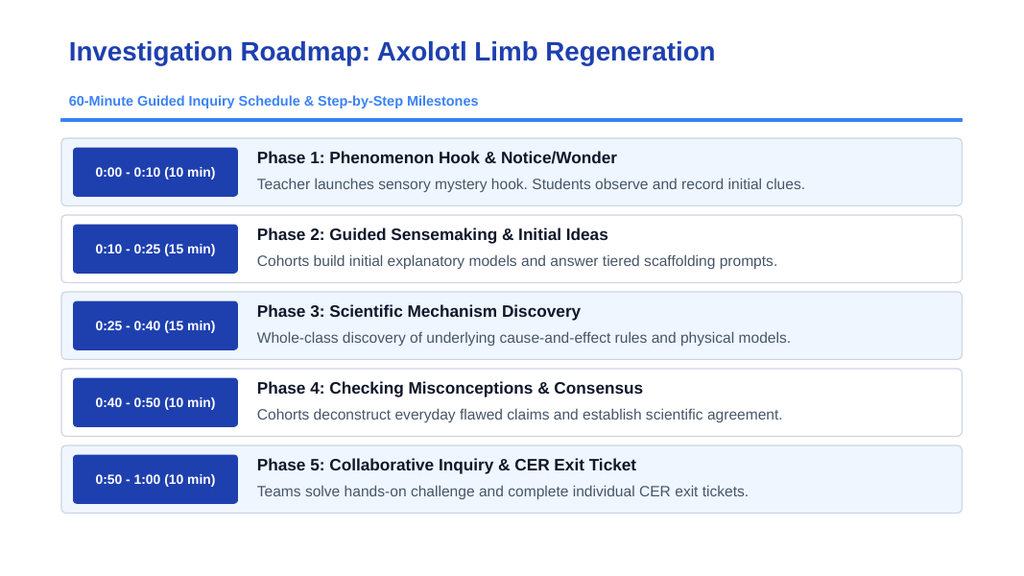 Intro to Animals Scaffolded Phenomena-Based Lesson: Axolotl Limb Regeneration Presentation sample page