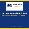 Intro to Animals Unit Test cover