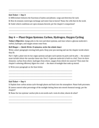 Intro to Plants Bell Ringers & Exit Tickets sample page