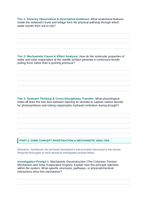 Intro to Plants Phenomena-Based Lesson: Giant Sequoia Cohesion Tension Student Response Sheet sample page