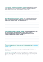 Intro to Plants Scaffolded Phenomena-Based Lesson: Giant Sequoia Cohesion Tension Student Response Sheet sample page