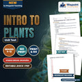 Intro to Plants Spanish Unit Test cover