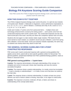 Keystone Biology Scoring Guide Companion sample page