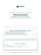 Molecular Genetics Differentiation Stations sample page
