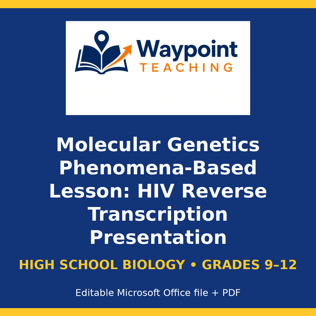 Molecular Genetics Phenomena-Based Lesson: HIV Reverse Transcription Presentation cover