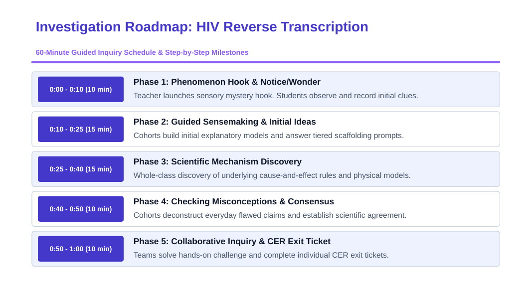 Molecular Genetics Scaffolded Phenomena-Based Lesson: HIV Reverse Transcription Presentation sample page
