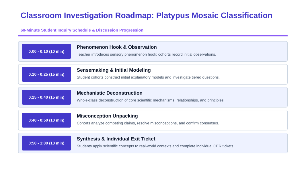Organizing Life’s Diversity Phenomena-Based Lesson: Platypus Mosaic Classification Presentation sample page