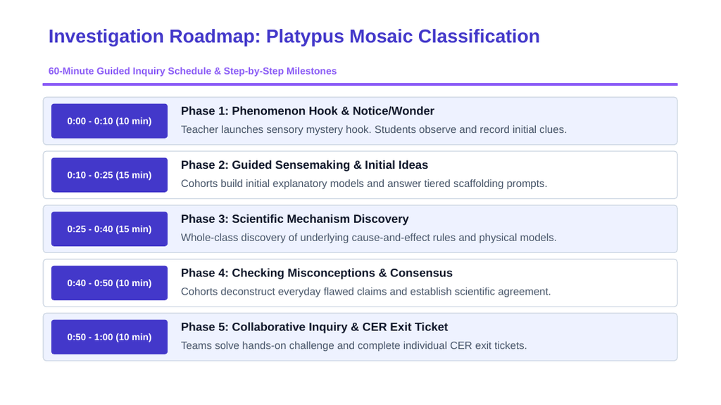 Organizing Life’s Diversity Scaffolded Phenomena-Based Lesson: Platypus Mosaic Classification Presentation sample page