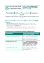 Population Ecology Phenomena-Based Lesson: Isle Royale Wolf Moose Crash Teacher Discussion Guide sample page