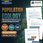 Population Ecology Phenomena-Based Lesson: Isle Royale Wolf Moose Crash Student Response Sheet cover