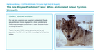 Population Ecology Scaffolded Phenomena-Based Lesson: Isle Royale Wolf Moose Crash Presentation sample page
