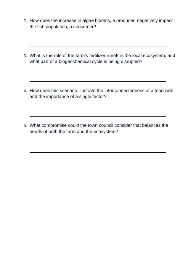 Principles of Ecology Real-World Case Study sample page