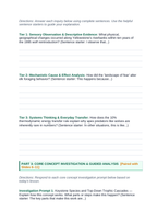 Principles of Ecology Scaffolded Phenomena-Based Lesson: Yellowstone Wolf Trophic Cascade Student Response Sheet sample page