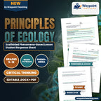 Principles of Ecology Scaffolded Phenomena-Based Lesson: Yellowstone Wolf Trophic Cascade Student Response Sheet cover