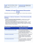Protists & Fungi Phenomena-Based Lesson: Zombie Ant Cordyceps Parasitism Teacher Discussion Guide sample page