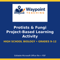 Protists & Fungi Project-Based Learning Activity cover
