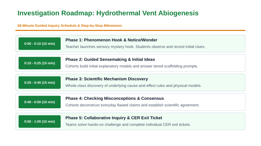 The Origins of Life Scaffolded Phenomena-Based Lesson: Hydrothermal Vent Abiogenesis Presentation sample page