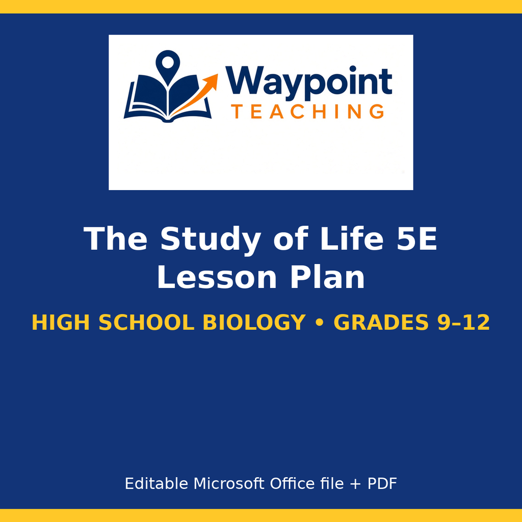 The Study of Life 5E Lesson Plan cover