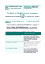The Study of Life Phenomena-Based Lesson: Tardigrade Cryptobiosis Teacher Discussion Guide sample page