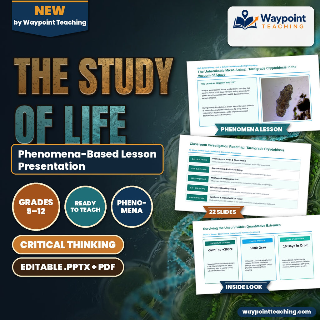 The Study of Life Phenomena-Based Lesson: Tardigrade Cryptobiosis Presentation cover
