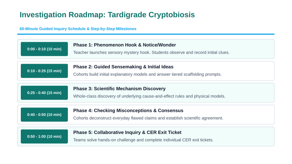 The Study of Life Scaffolded Phenomena-Based Lesson: Tardigrade Cryptobiosis Presentation sample page