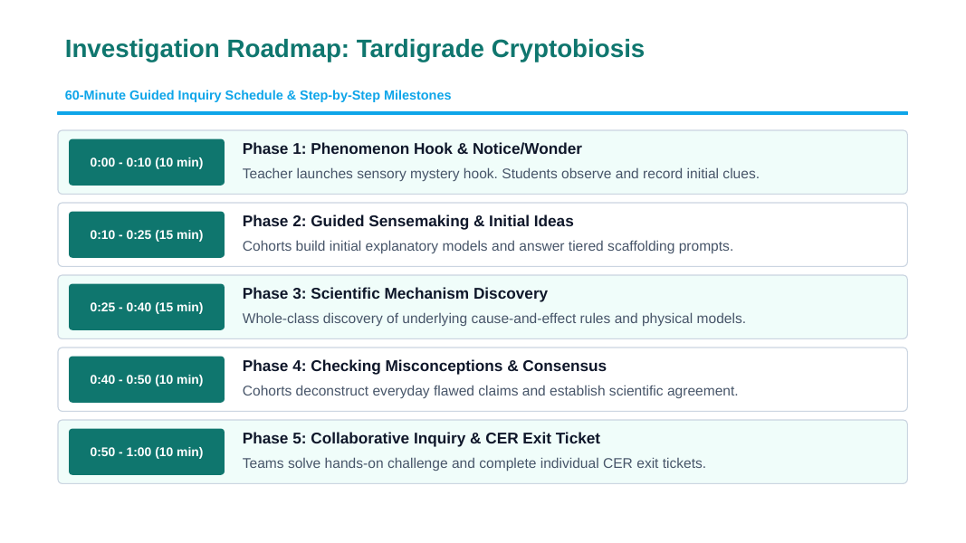 The Study of Life Scaffolded Phenomena-Based Lesson: Tardigrade Cryptobiosis Presentation sample page