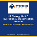 HS Biology Unit 3: Evolution & Classification Bundle cover