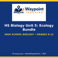 HS Biology Unit 5: Ecology Bundle cover