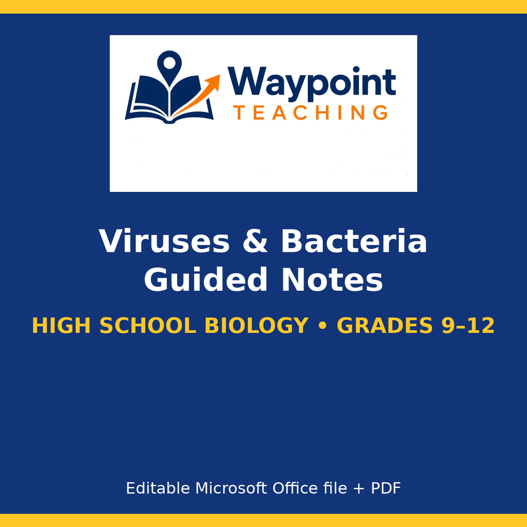 Viruses & Bacteria Guided Notes cover