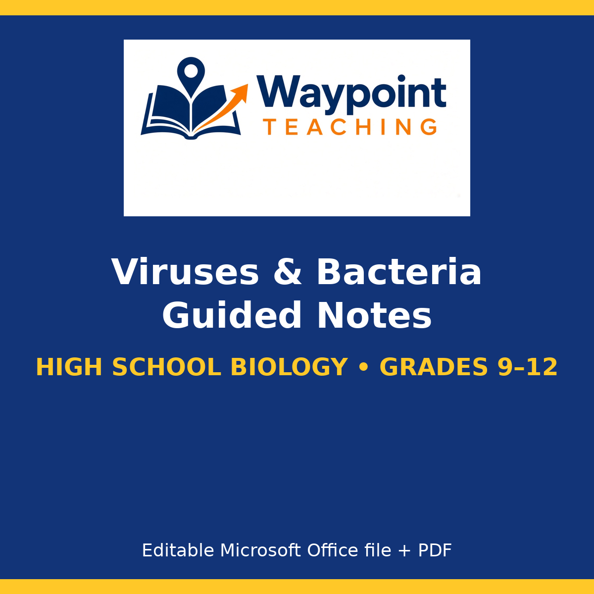 Viruses & Bacteria Guided Notes cover