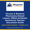 Viruses & Bacteria Phenomena-Based Lesson: MRSA Antibiotic Resistance Teacher Discussion Guide cover