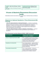 Viruses & Bacteria Phenomena-Based Lesson: MRSA Antibiotic Resistance Teacher Discussion Guide sample page